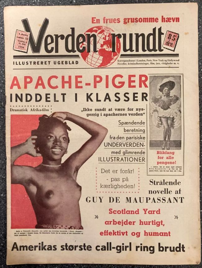 VERDEN RUNDT DENMARK magazine side cover Issue 22 31 May 1956