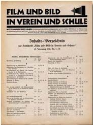 FILM UND BILD IN VEREIN UND SCHULE magazine side cover  
