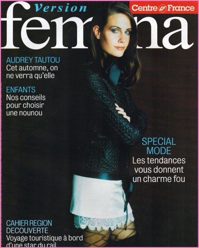 VERSION FEMINA magazine side cover Issue 74 31 August 2003