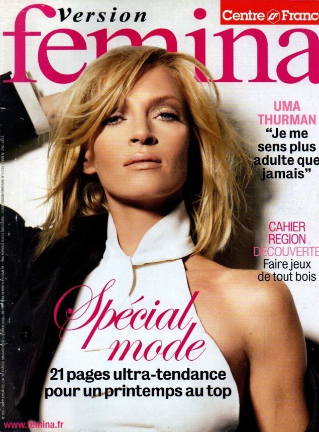 VERSION FEMINA magazine side cover Issue 201 5 February 2006