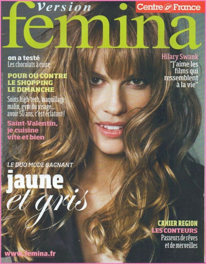 VERSION FEMINA magazine side cover Issue 306 10 February 2008