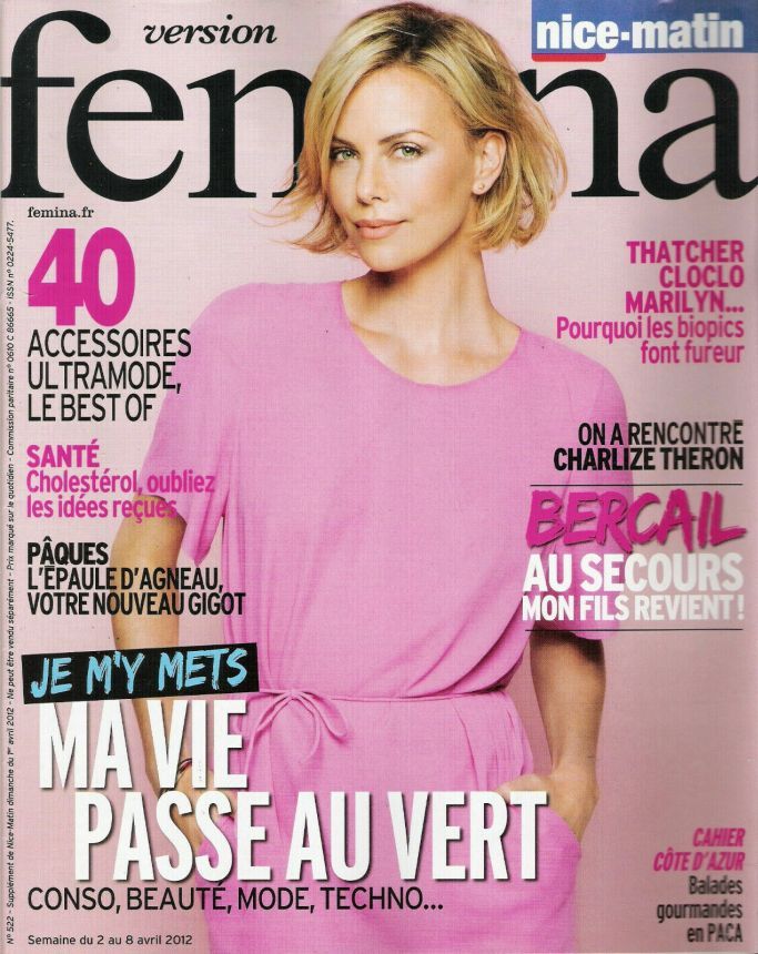 VERSION FEMINA magazine side cover Issue 522 2 April 2012