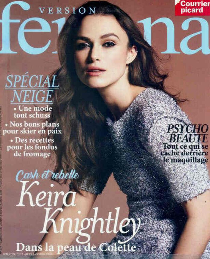 VERSION FEMINA magazine side cover Issue 875 7 January 2019