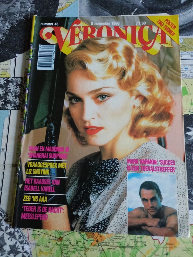 VERONICA magazine side cover Issue 45 8 November 1986