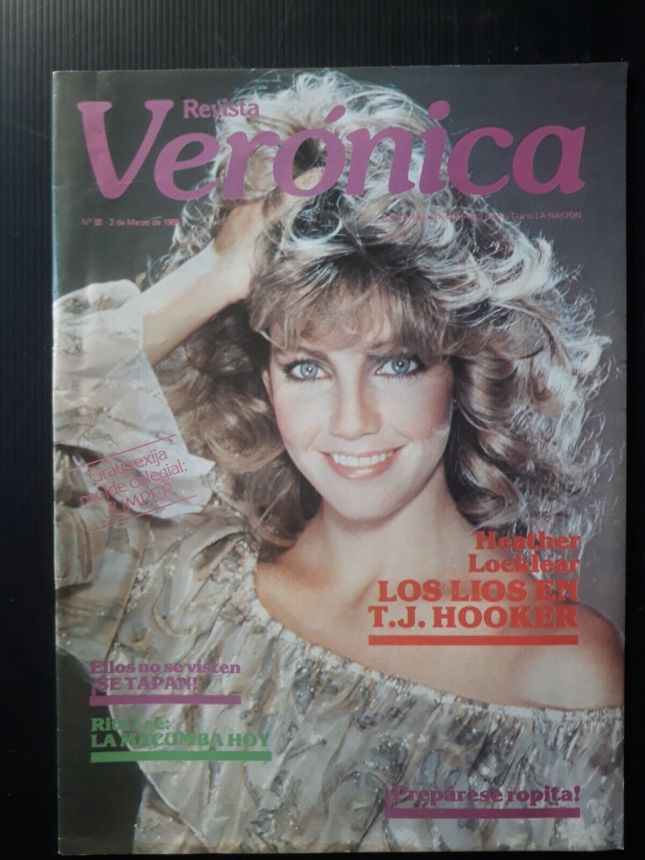 REVISTA VERONICA magazine side cover Issue 85 2 March 1985