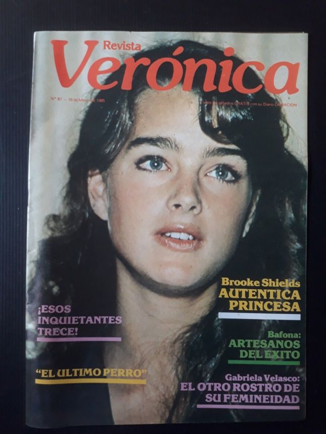 REVISTA VERONICA magazine side cover Issue 87 16 March 1985