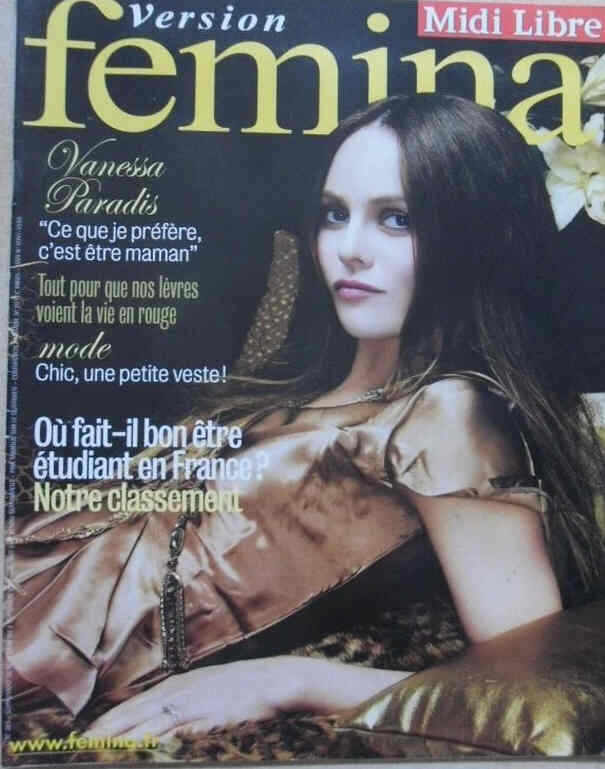 VERSION FEMINA magazine side cover Issue 283 3 September 2007