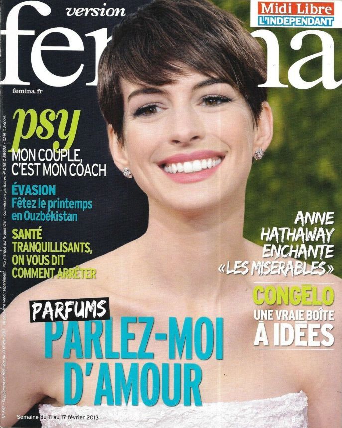 VERSION FEMINA magazine side cover Issue 567 11 February 2013