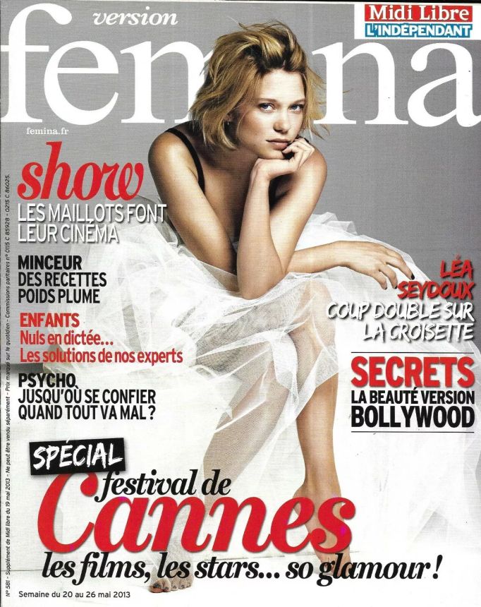 VERSION FEMINA magazine side cover Issue 581 20 May 2013