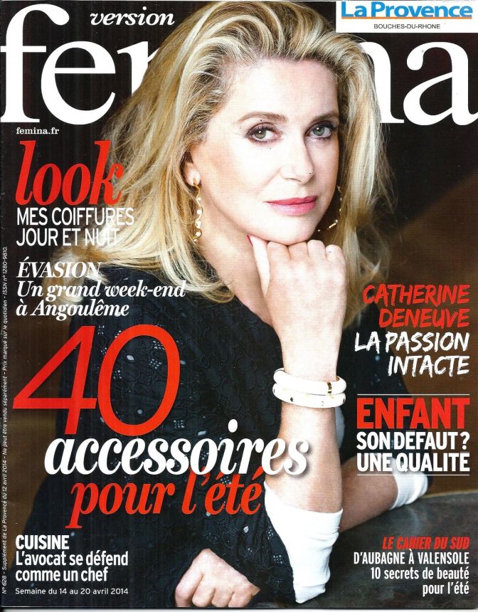 VERSION FEMINA magazine side cover Issue 628 14 April 2014