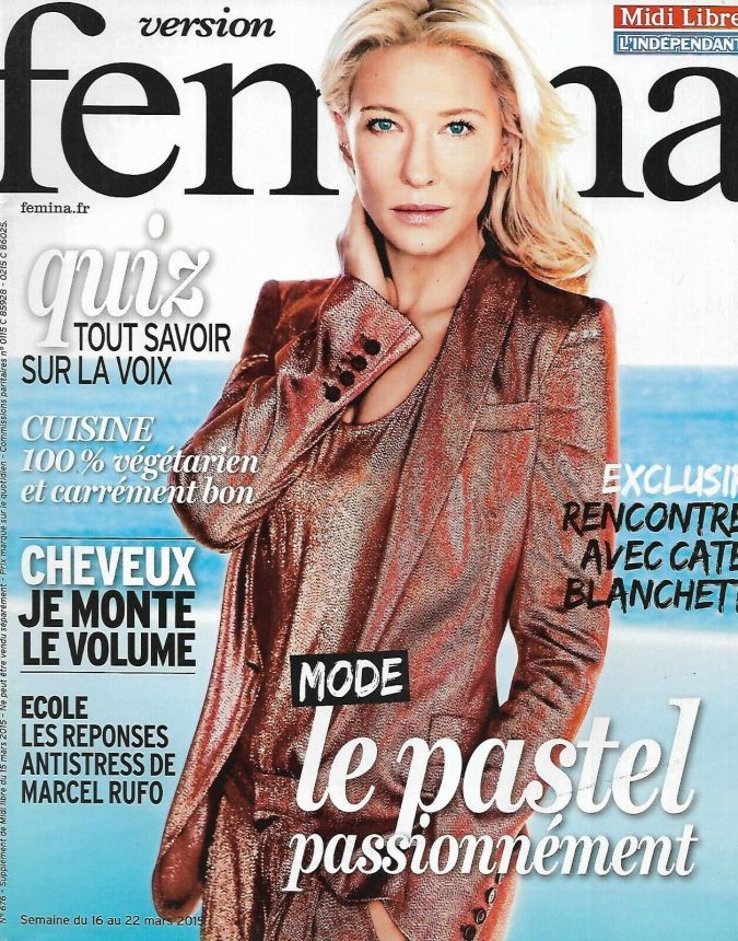 VERSION FEMINA magazine side cover Issue 676 16 March 2015
