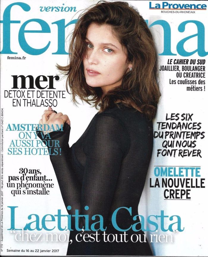 VERSION FEMINA magazine side cover Issue 772 16 January 2017