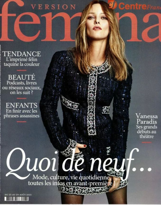 VERSION FEMINA magazine side cover 23 August 2021