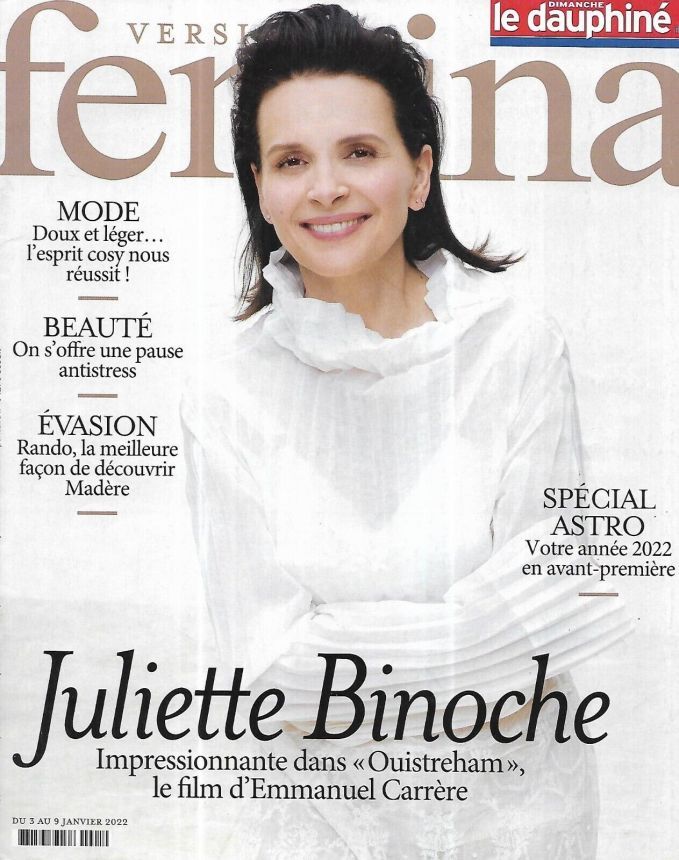 VERSION FEMINA magazine side cover Issue 1031 3 January 2022