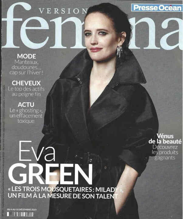 VERSION FEMINA magazine side cover 4 December 2023