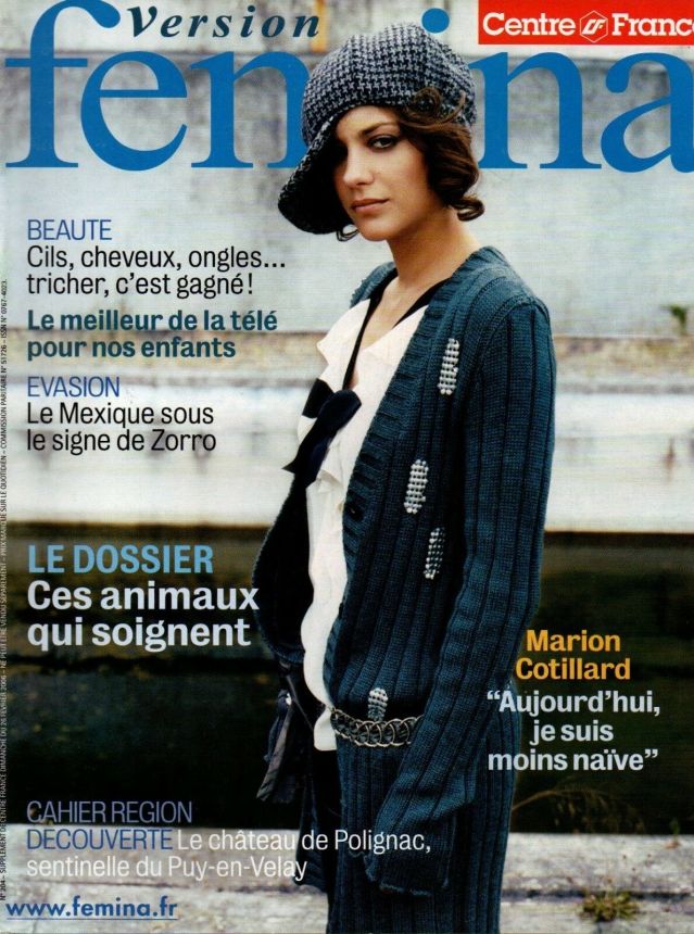 VERSION FEMINA magazine side cover Issue 204 26 February 2006