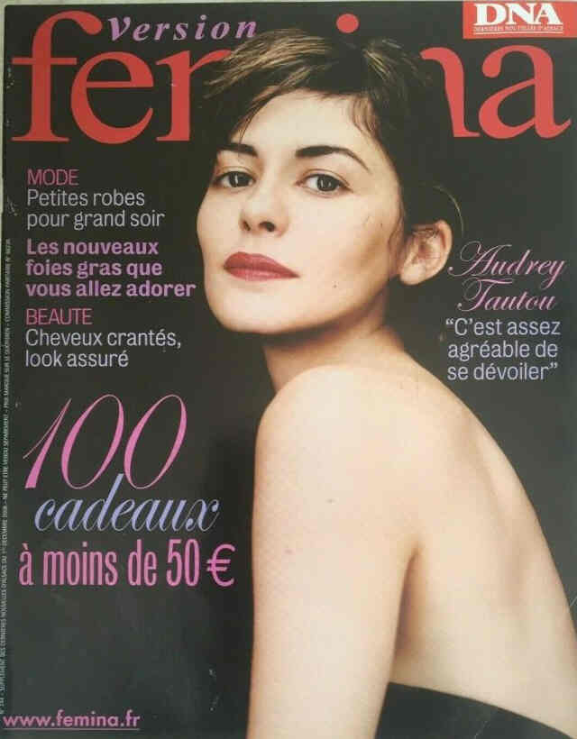 VERSION FEMINA magazine side cover Issue 224 1 December 2006