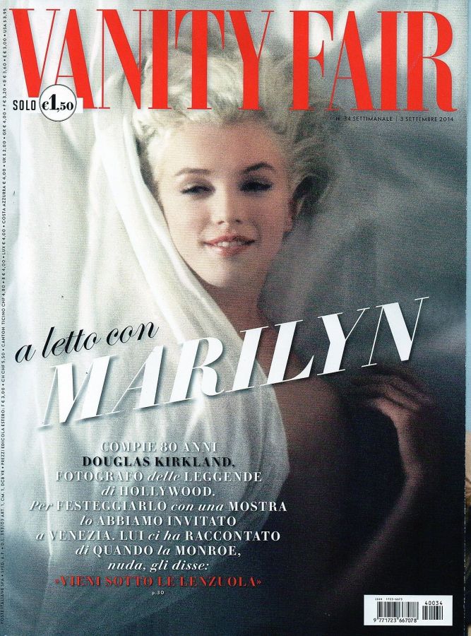 VANITY FAIR (Italy) magazine side cover Issue 34 3 September 2014