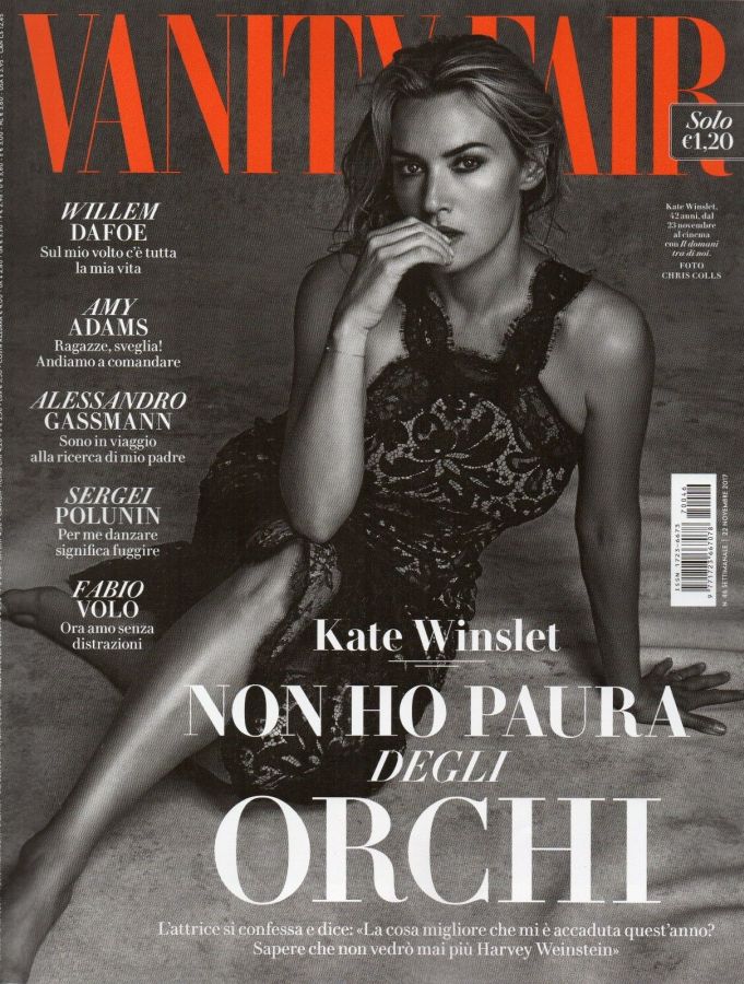 VANITY FAIR (Italy) magazine side cover Issue 46 22 November 2017
