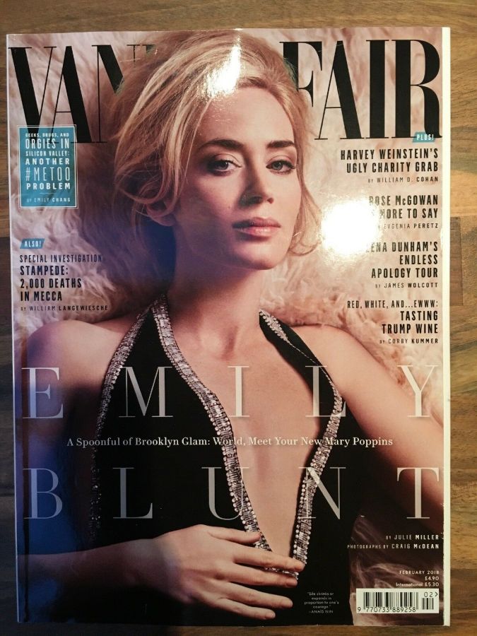 VANITY FAIR UK magazine side cover  February 2018