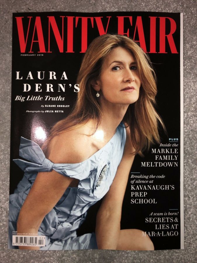 VANITY FAIR UK magazine side cover  February 2019