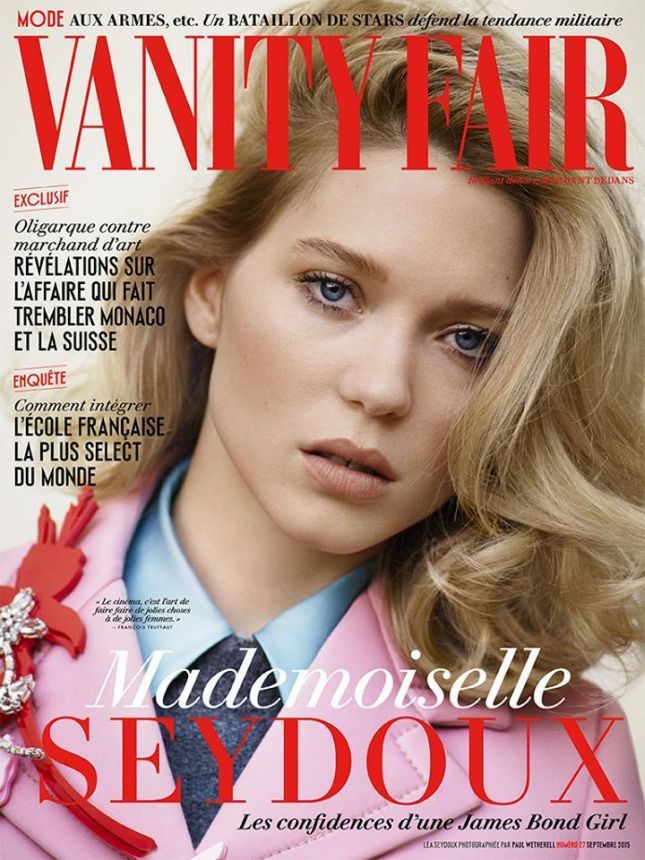 VANITY FAIR (Fr) magazine side cover Issue 27  September 2015