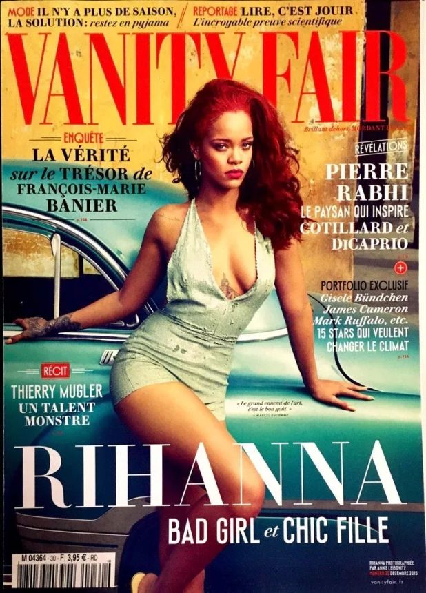 VANITY FAIR (Fr) magazine side cover Issue 30  December 2015