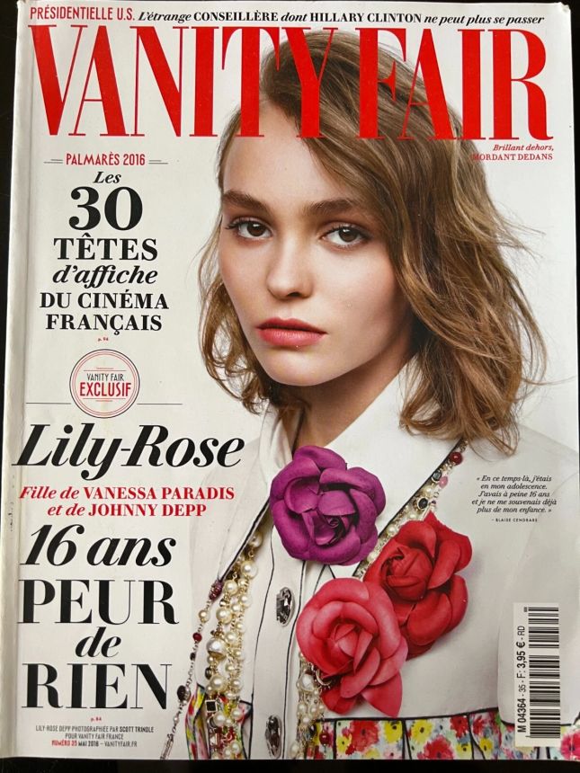 VANITY FAIR (Fr) magazine side cover Issue 35  May 2016