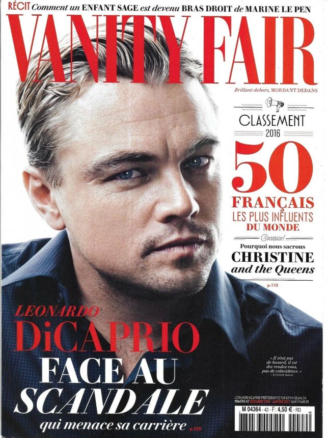 VANITY FAIR (Fr) magazine side cover Issue 42  December 2016/ January 2017 