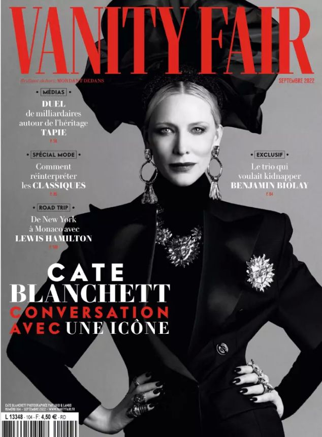 VANITY FAIR (Fr) magazine side cover  September 2022