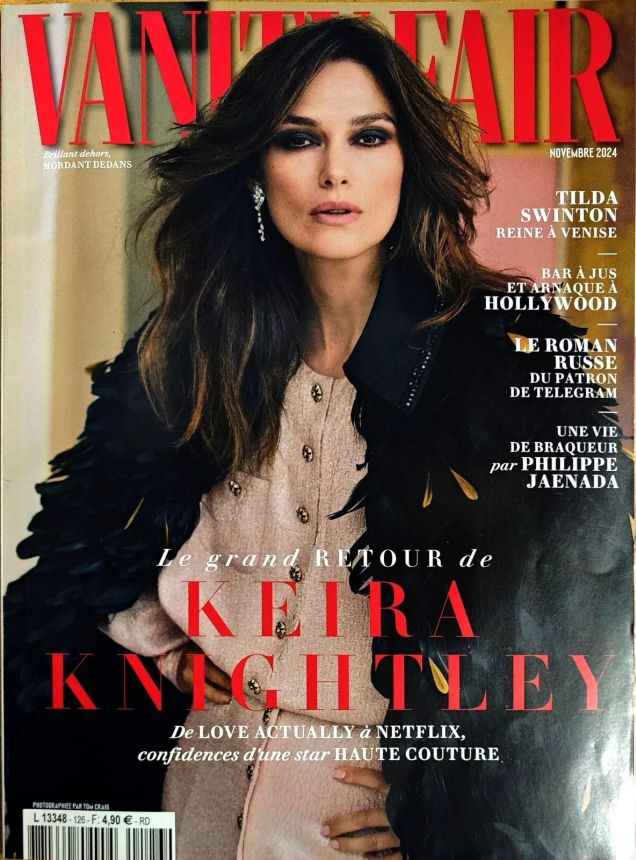 VANITY FAIR (Fr) magazine side cover  November 2024