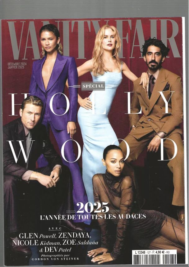 VANITY FAIR (Fr) magazine side cover Issue 127  December 2024/ January 2025 