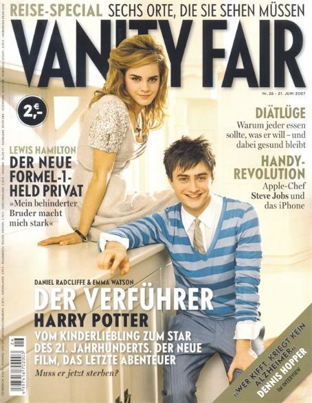VANITY FAIR GERMANY magazine side cover 21 June 2007