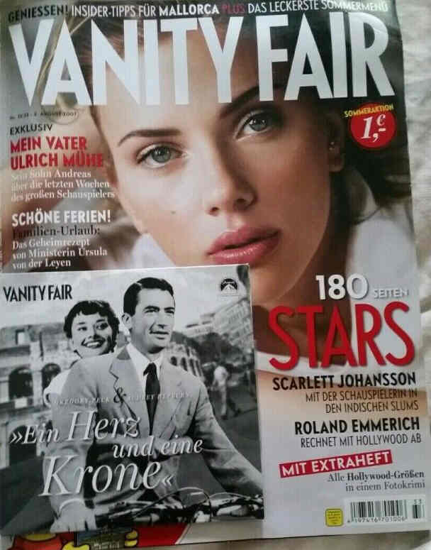 VANITY FAIR GERMANY magazine side cover 8 August 2007