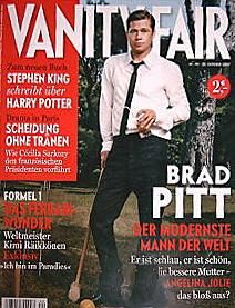VANITY FAIR GERMANY magazine side cover 25 October 2007