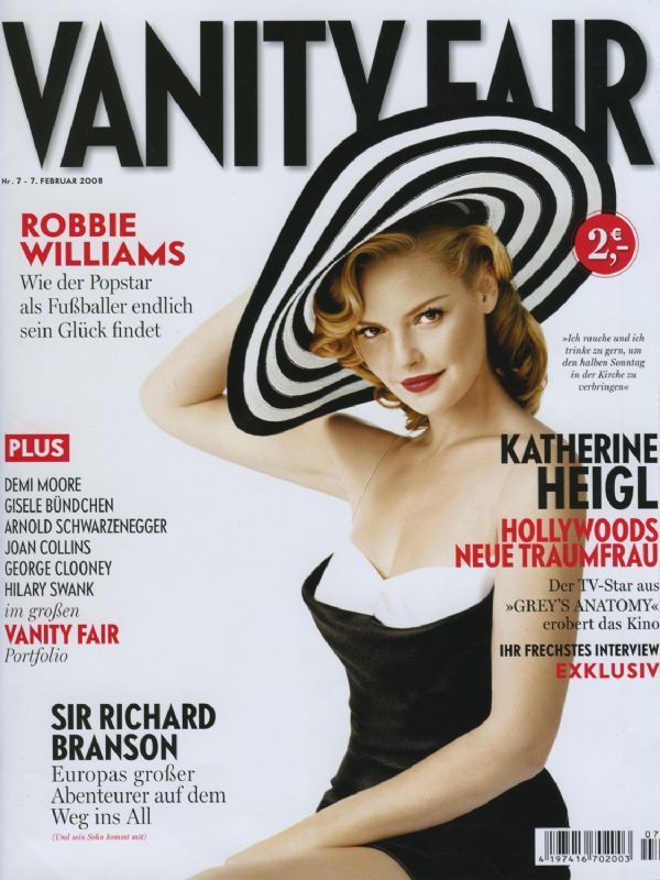 VANITY FAIR GERMANY magazine side cover 7 February 2008