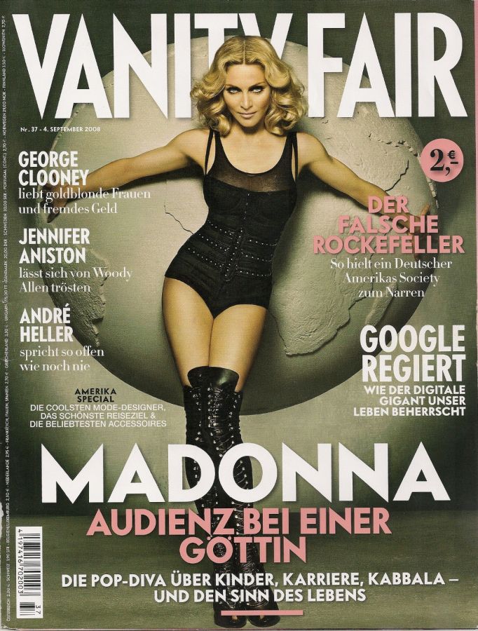 VANITY FAIR GERMANY magazine side cover 4 September 2008