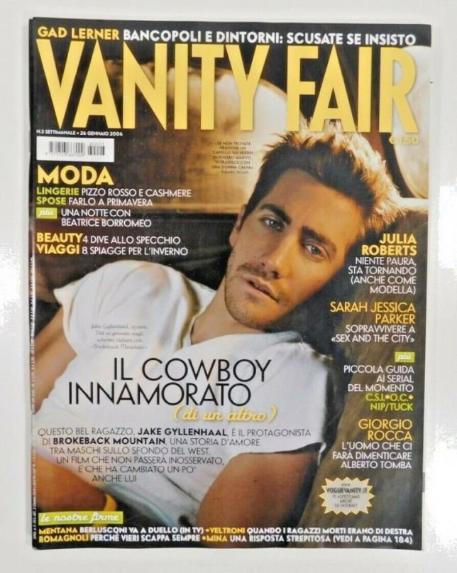 VANITY FAIR (Italy) magazine side cover Issue 3 26 January 2006