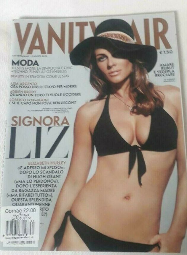 VANITY FAIR (Italy) magazine side cover Issue 30 3 August 2006