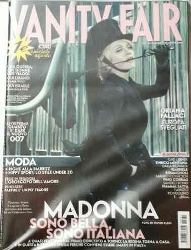 VANITY FAIR (Italy) magazine side cover Issue 31 10 August 2006