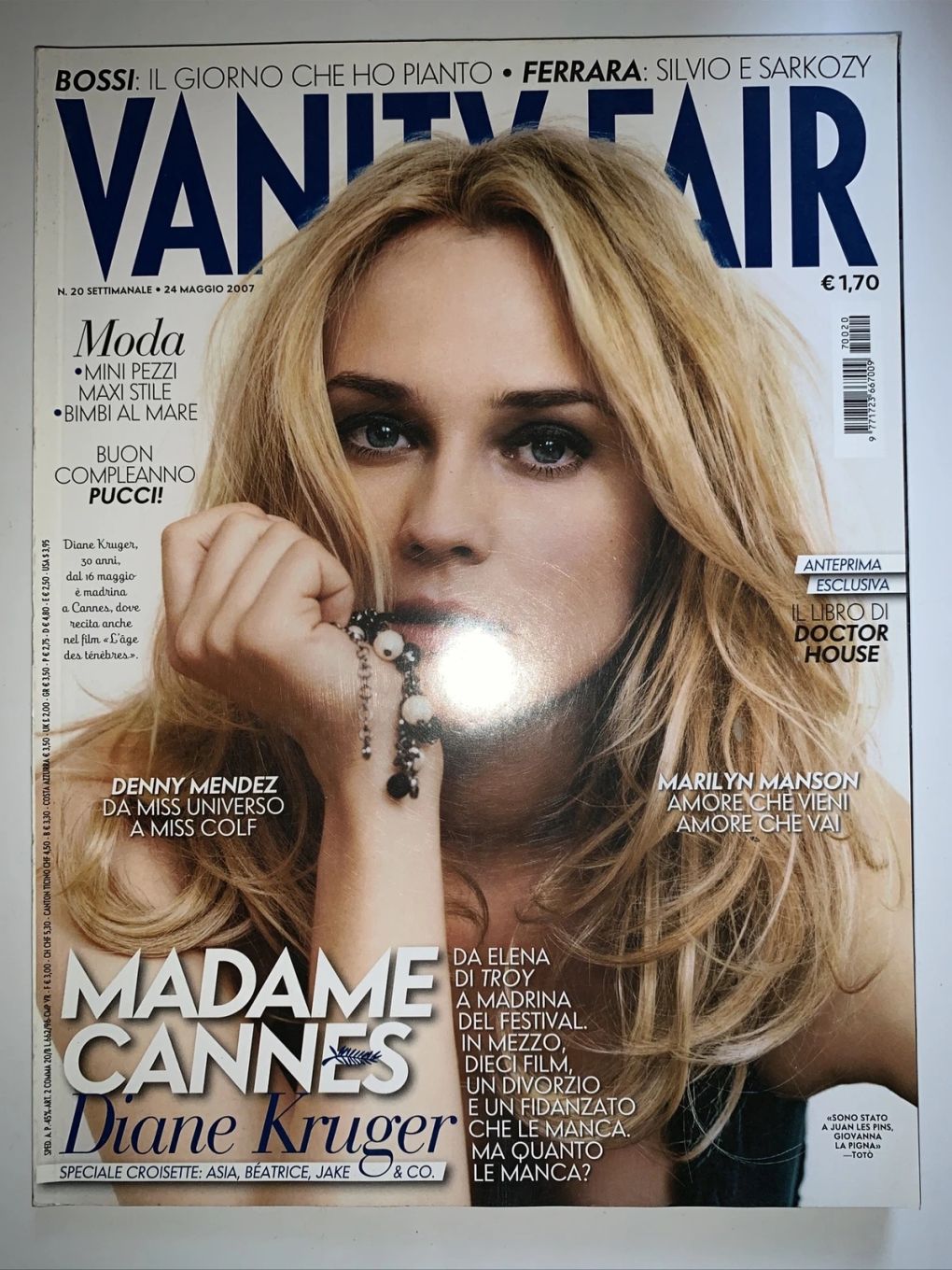 VANITY FAIR (Italy) magazine side cover Issue 20 24 May 2007