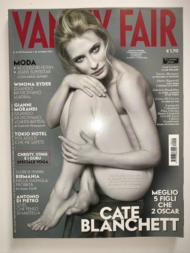 VANITY FAIR (Italy) magazine side cover Issue 42 25 October 2007