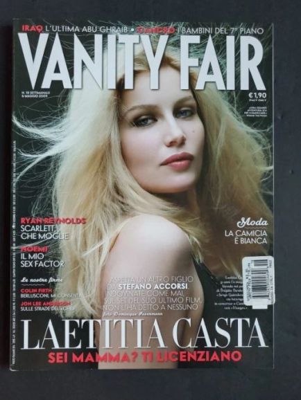VANITY FAIR (Italy) magazine side cover Issue 18 6 May 2009