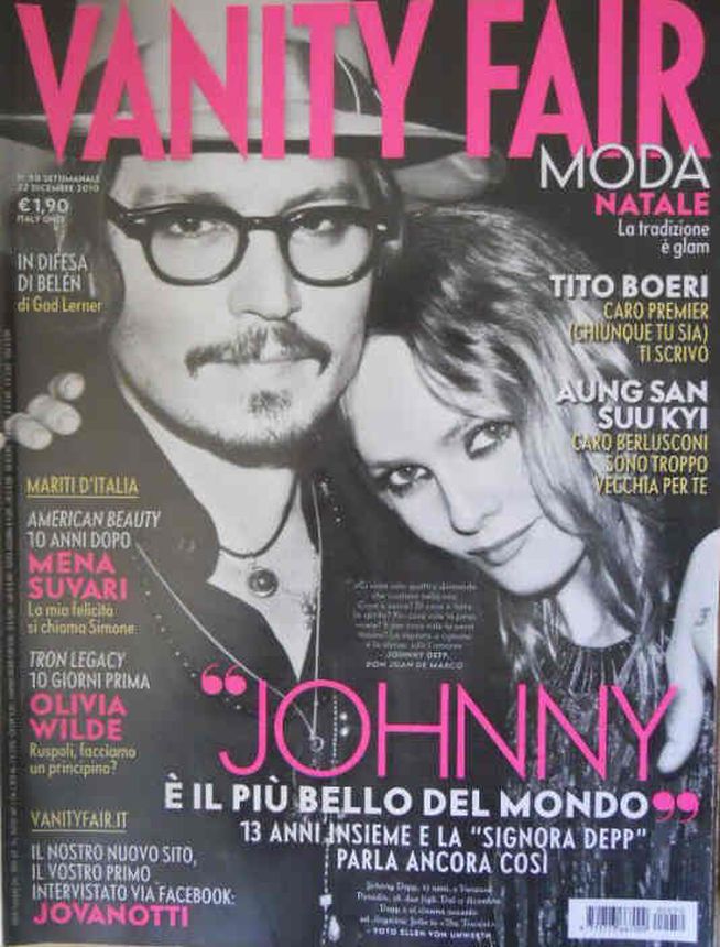 VANITY FAIR (Italy) magazine side cover Issue 50 22 December 2010