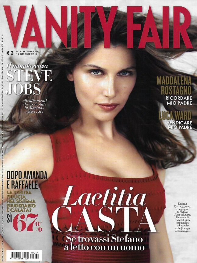 VANITY FAIR (Italy) magazine side cover Issue 41 19 October 2011