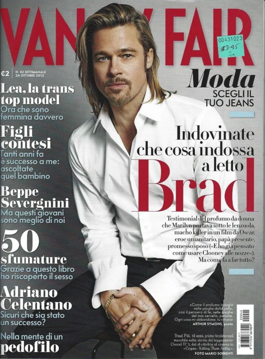 VANITY FAIR (Italy) magazine side cover Issue 42 24 October 2012