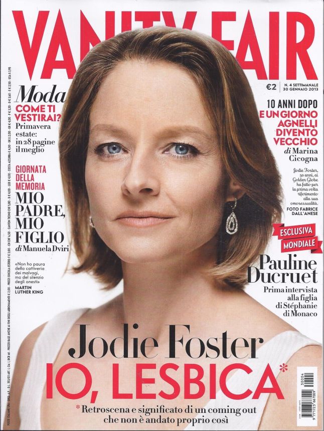 VANITY FAIR (Italy) magazine side cover Issue 4 30 January 2013