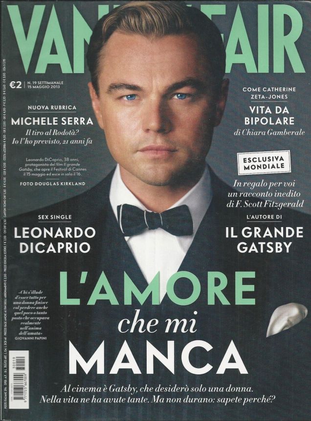 VANITY FAIR (Italy) magazine side cover Issue 19 15 May 2013