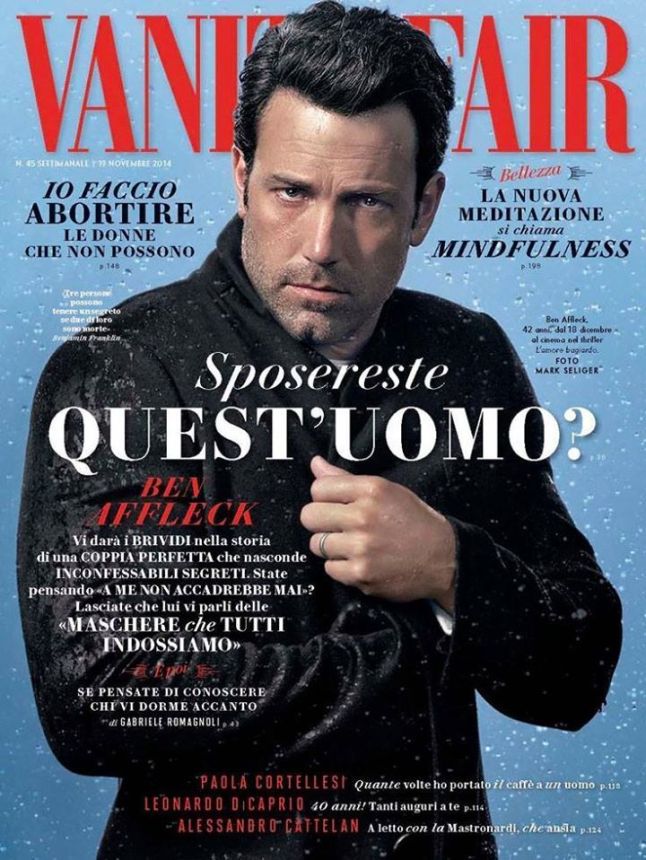 VANITY FAIR (Italy) magazine side cover Issue 45 19 November 2014