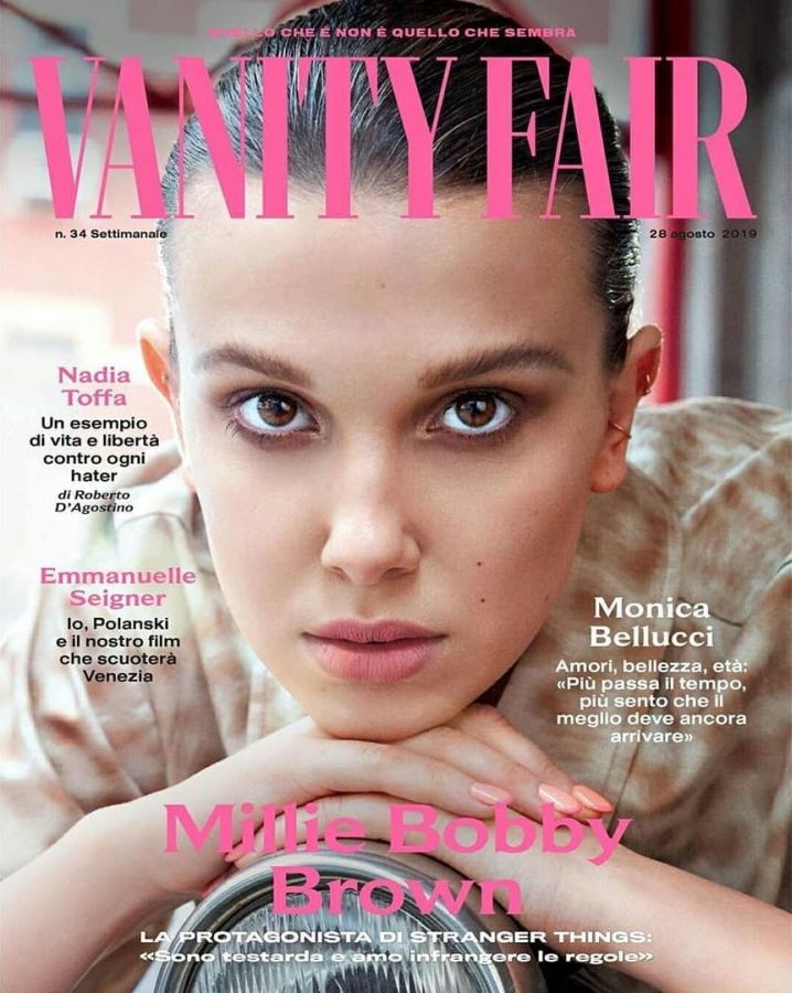 VANITY FAIR (Italy) magazine side cover Issue 34 28 August 2019